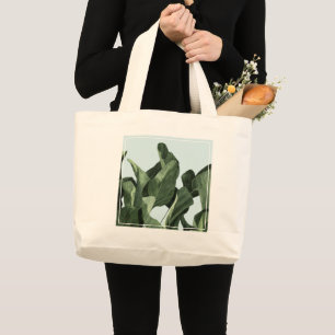 Grand Tote Bag Palms Celadon