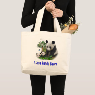 Grand Tote Bag Panda Bears