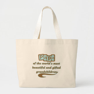 Grand Tote Bag Papa des petits-enfants doués