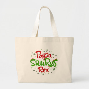 Grand Tote Bag Papa Saurus Rex Graphic