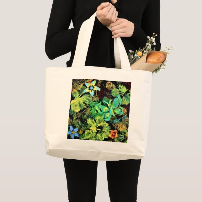 Grand Tote Bag Papillon et Fleur Rodilius Jumbo Fourre-tout (Devant (produit))