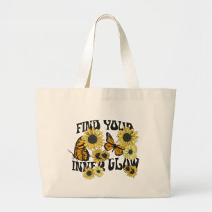 Grand Tote Bag Papillon vintage   Trouvez votre lumière intérieur