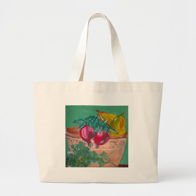 Grand Tote Bag Par l'artiste Julie Anne Butterworth (Devant)