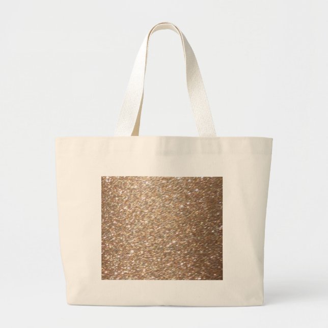 Grand Tote Bag Parties scintillant d'or Glamor Party Festive Lumi (Devant)