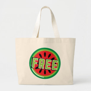 Grand Tote Bag pastèque Palestine libre