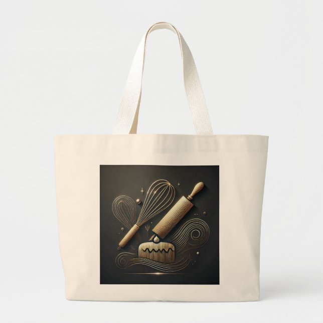 Grand Tote Bag Pâtisserie & boulangerie (Devant)