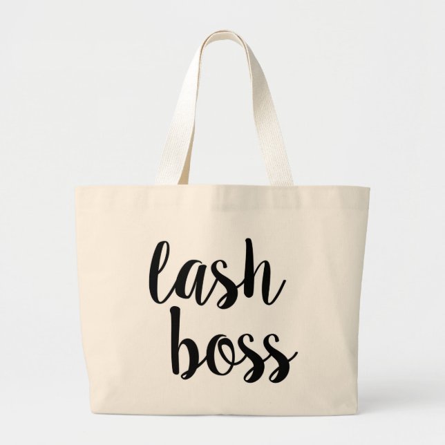 Grand Tote Bag Patron Fourre-tout de mèche (Devant)