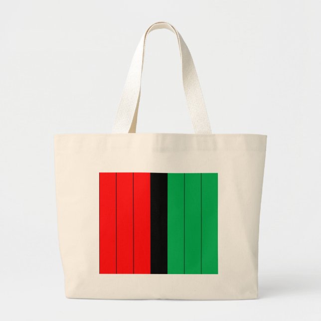 Grand Tote Bag Patterns de Kwanzaa Colors (Devant)