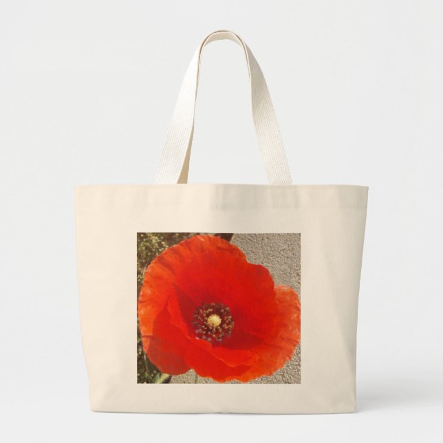 Grand Tote Bag Pavot simple (Devant)