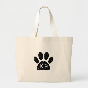 Grand Tote Bag Paw Chien en Perdu Grunge K-9