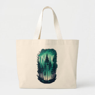 Grand Tote Bag Paysage de la pinède Jumbo Fourre-tout