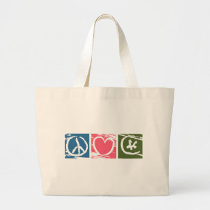 Grand Tote Bag Peace Love Islam