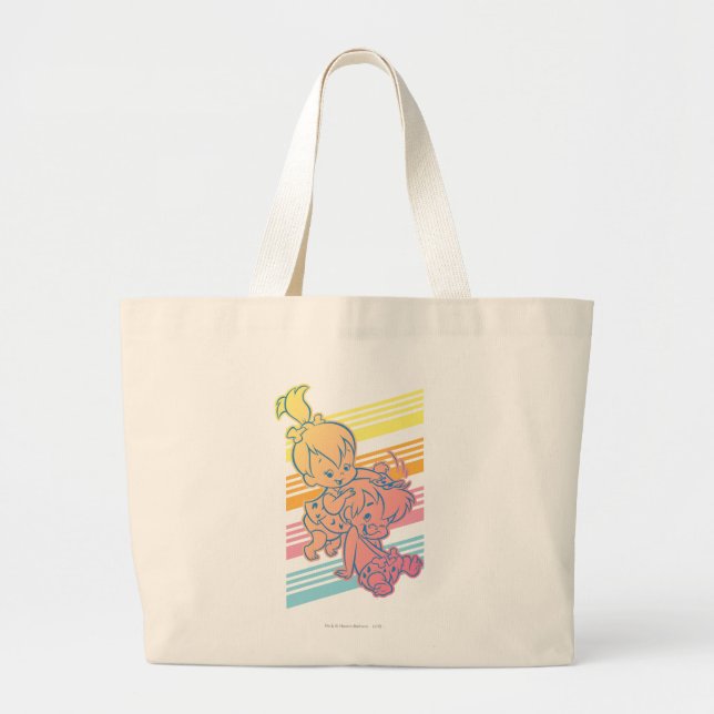Grand Tote Bag PEBBLES™ Bam Bam Grooming (Devant)