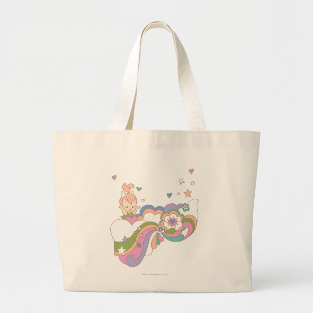 Grand Tote Bag PEBBLES™ Rainbow Cloud (Devant)