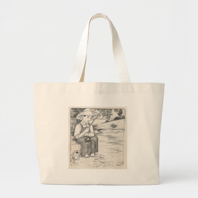 Grand Tote Bag Pêche (Devant)