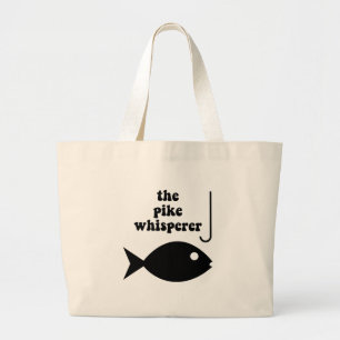 Grand Tote Bag pêche de whisperer de brochet