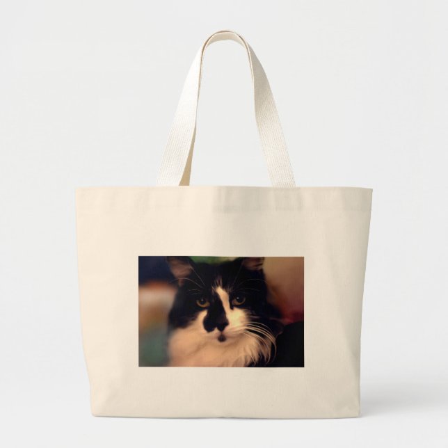 Grand Tote Bag Peinture de couleur (Devant)