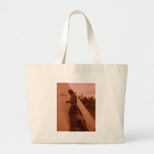 Grand Tote Bag Peinture du signe de sa médecine