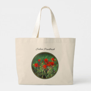 Grand Tote Bag Peinture indienne Peinture Art Fleur sauvage origi