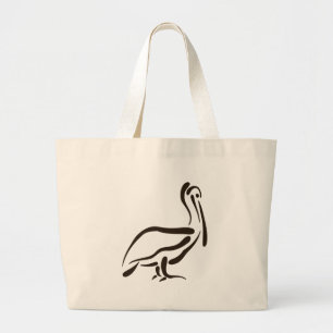 Grand Tote Bag Pélican stylisé