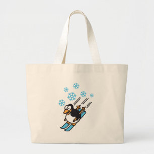 Grand Tote Bag penguin ski