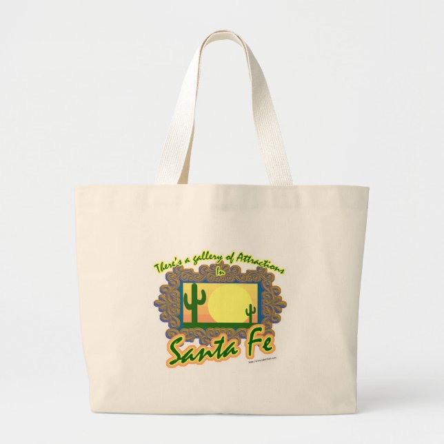 Grand Tote Bag Père Noël Fe Gallery Cool Travel Art Motto (Devant)