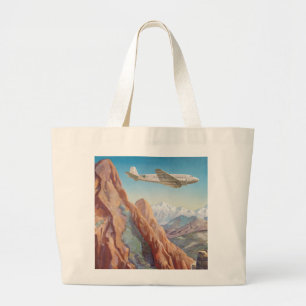 Grand Tote Bag Pérou vintage des Incas via Pan American Travel