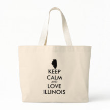 Personnalisable CONSERVEZ CALME et LOVE ILLINOIS