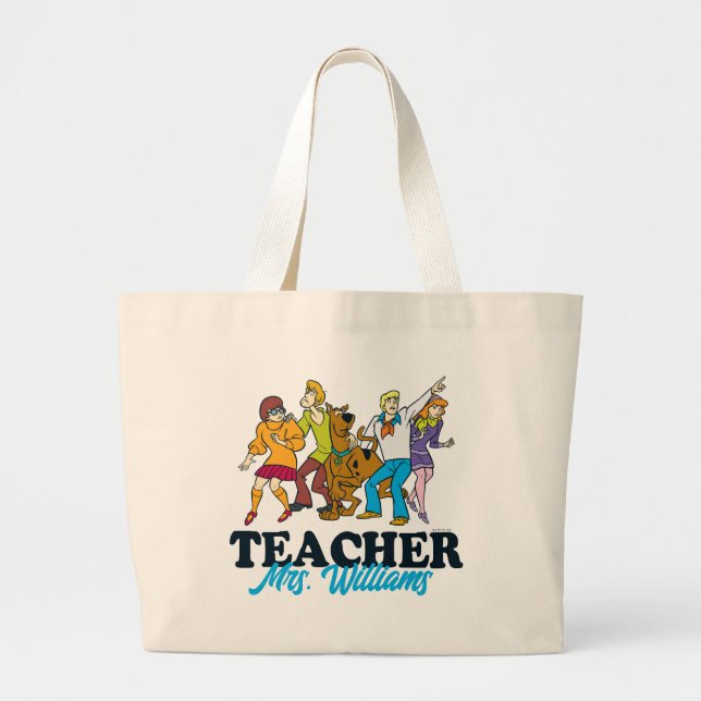 Grand Tote Bag Personnalisé | Scooby-Doo Professeur de visage heu (Devant)