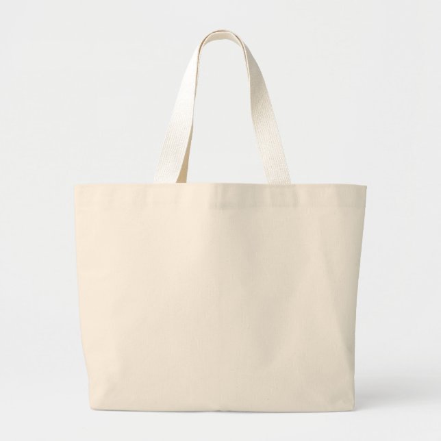 Grand Tote Bag Personnaliser Ajouter un nom Photo ou oeuvre d'art (Devant)