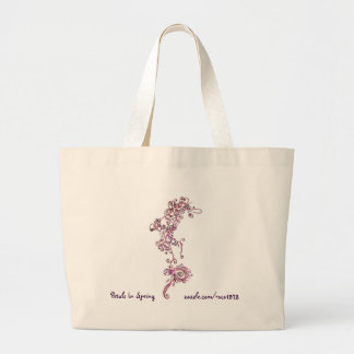 Grand Tote Bag Pétales au printemps