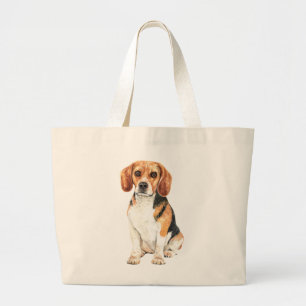 Grand Tote Bag Petit Beagle Lover Cadeau Chien Chien Chien Chien