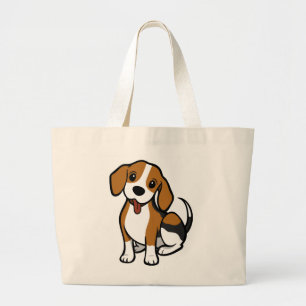 Grand Tote Bag Petit Beagle Lover Cadeau Chien Chien Chien Chien