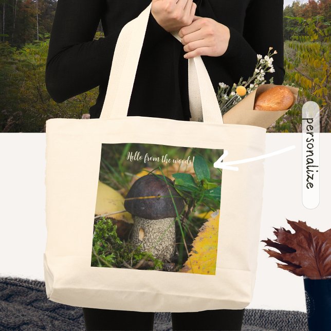Grand Tote Bag Petit champignon mignon (Créateur téléchargé)