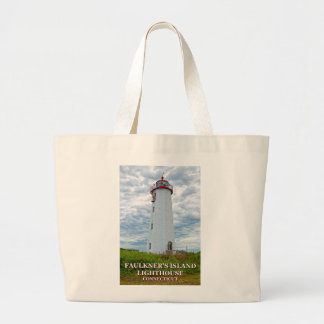Grand Tote Bag Phare de Faulkners Island, Connecticut