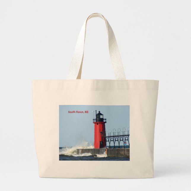 Grand Tote Bag Phare du sud d'asile (Devant)