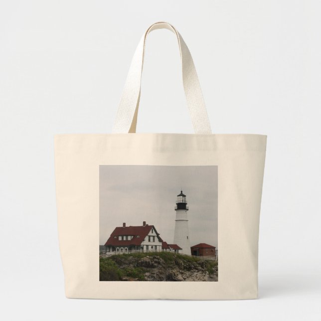 Grand Tote Bag Phare principal de Portland (Devant)