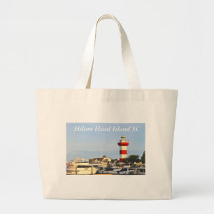 Grand Tote Bag Photographie de phare de Hilton Head Island sur