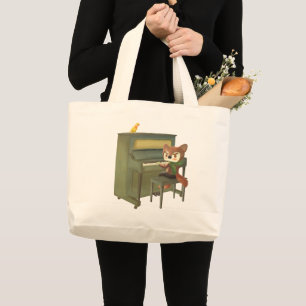 Grand Tote Bag Piano Forêt