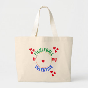 Grand Tote Bag PICKLEBALL Est Mon Valentin