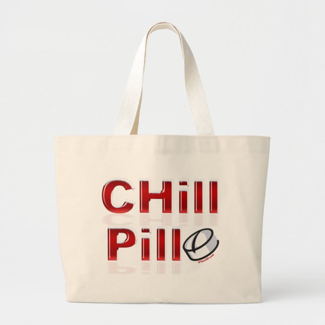 Grand Tote Bag Pilule de refroidissement amusant PMS (Devant)