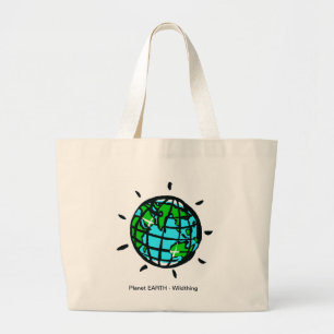 Grand Tote Bag Planète TERRE Vie durable -