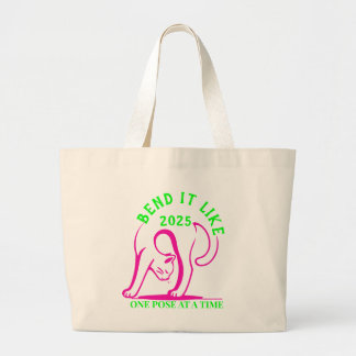 Grand Tote Bag Plier comme 2025 : Fun de chat Yoga
