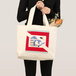 Grand Tote Bag Plongeurs de la région de la baie Région des Grand