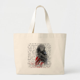 Grand Tote Bag Poème d'épouse d'armée