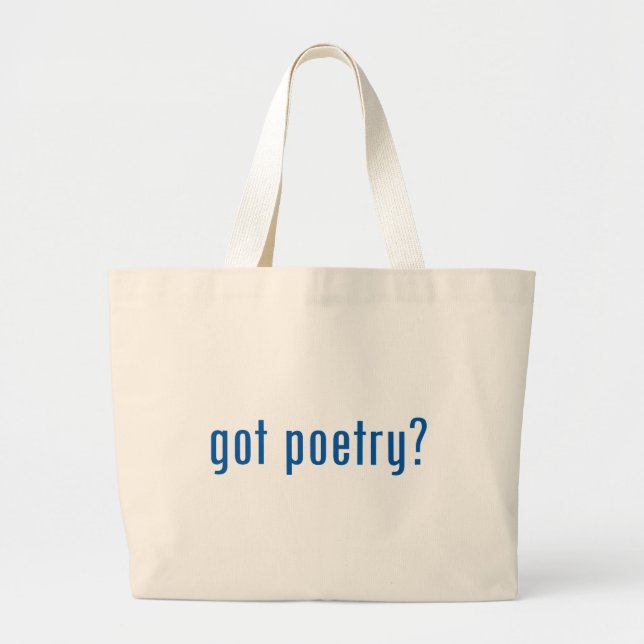 Grand Tote Bag poésie obtenue ? (Devant)