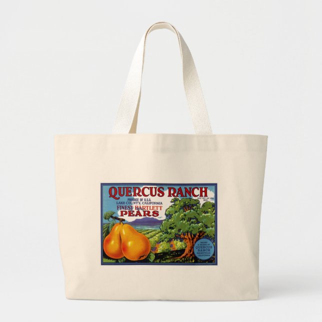 Grand Tote Bag Poires de ranch de quercus (Devant)