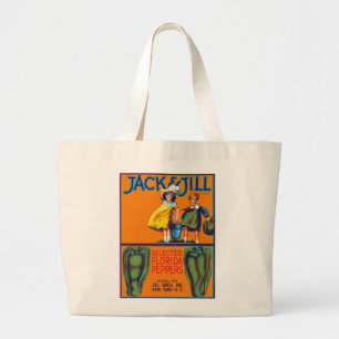 Grand Tote Bag Poivrons de Jack et de Jill la Floride