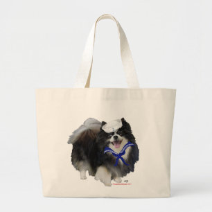 Grand Tote Bag Pomeranian noir marin