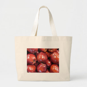 Grand Tote Bag Pommes rouges foncées